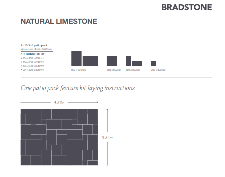 Simply Paving Natural Limestone in Midnight | Simply Paving